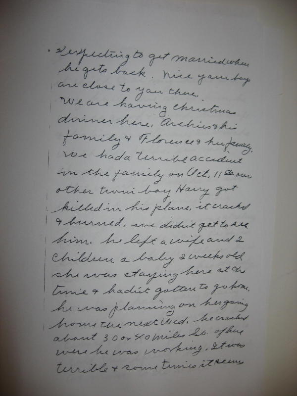 Letter from Grandma Tate